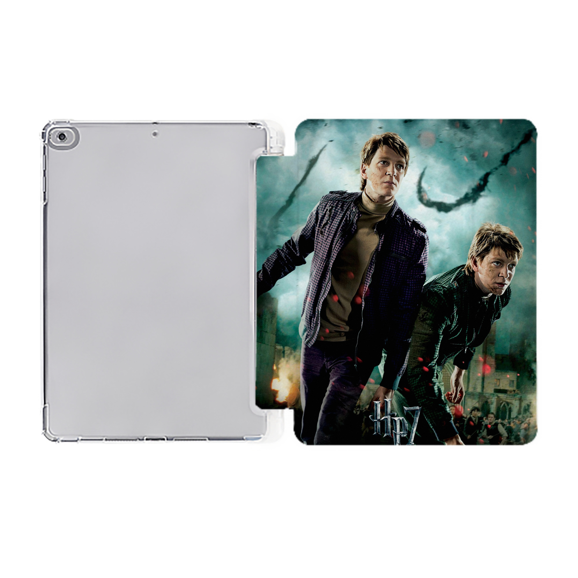 （画像用） Harry Potter ハリー・ポッターシリーズ IPad ケース ペン収納付き 三つ折りスタンド PUレザー×シリコン 対応機種9.5/10.5/10.9インチ